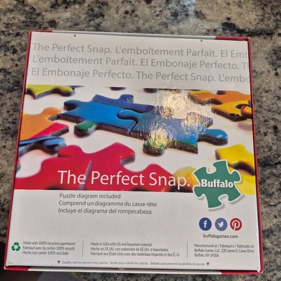 Buffalo Games Charles Wysocki Holiday Collection Cocoa Break at the Copperfields - Picture 8 of 11